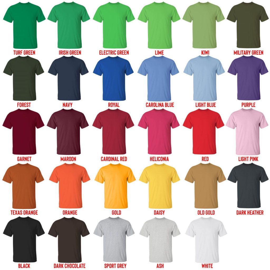 t shirt color chart - Dorohedoro Merch